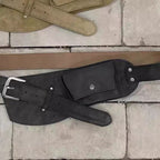 Retro Brown Suede Wide Belt photo 5