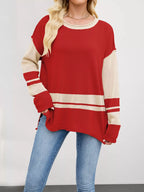 Block Side Slit Sweater (5)