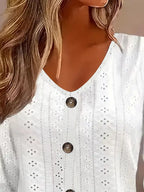 Eyelet Tie-sleeve Detail Top (2)