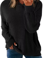 Ribbed Oversized Hoodie Sweatshirt Pocket (12)