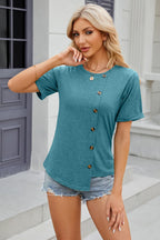Round Neck Short Sleeve T-shirt (18)