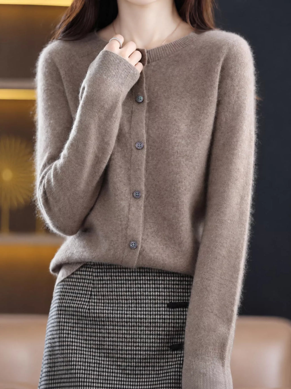 Button-down Long Sleeve Cardigan (2)