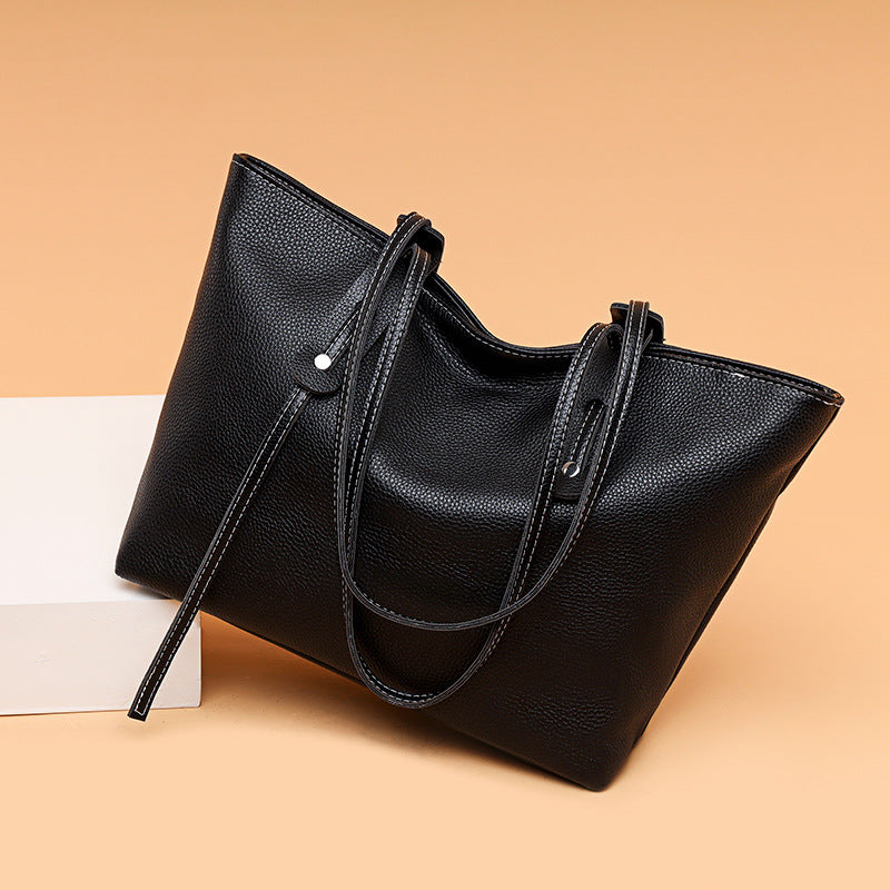 Casual Top Layer Cowhide Handbag photo 1