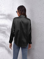 Collared Neck Buttoned Long Sleeve Shirt (11)