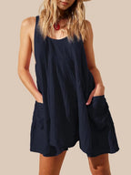 Tied Scoop Neck Wide Strap Mini Dress (9)