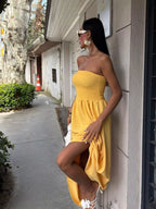 Strapless Smocked Maxi Dress (3)