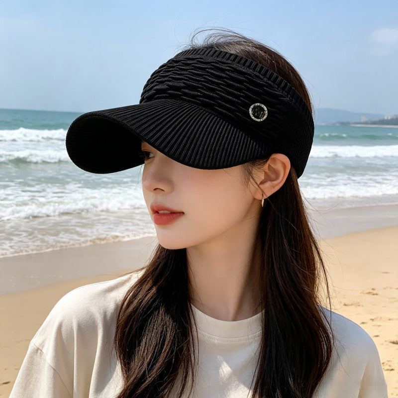Knitted Baseball Cap Outdoor Sports Sun Hat photo 1