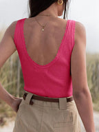 Ribbed Scoop Neck Tank Top (3)