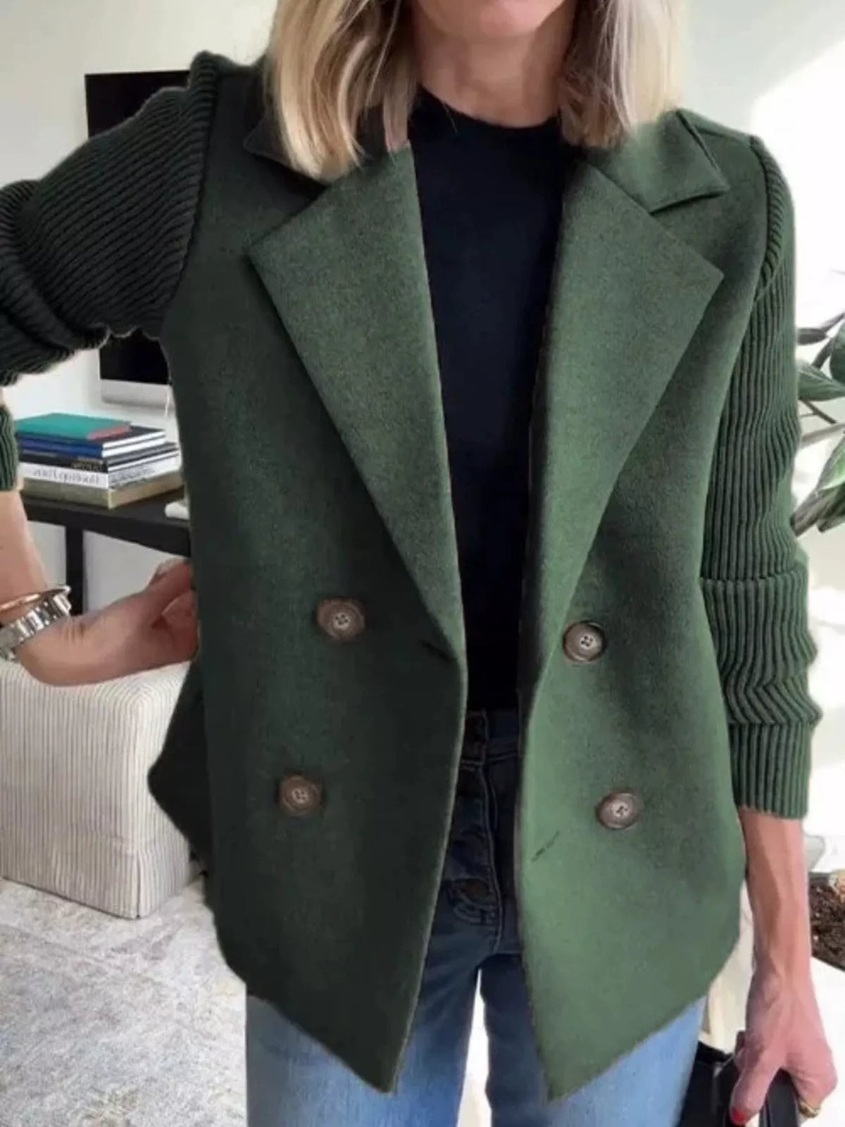 Full Size Knitted Blazer (19)
