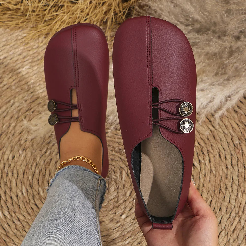 Round Toe Flat Slip-ons (4)