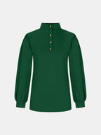 Full Size Mock Neck Long Sleeve T-shirt (15)
