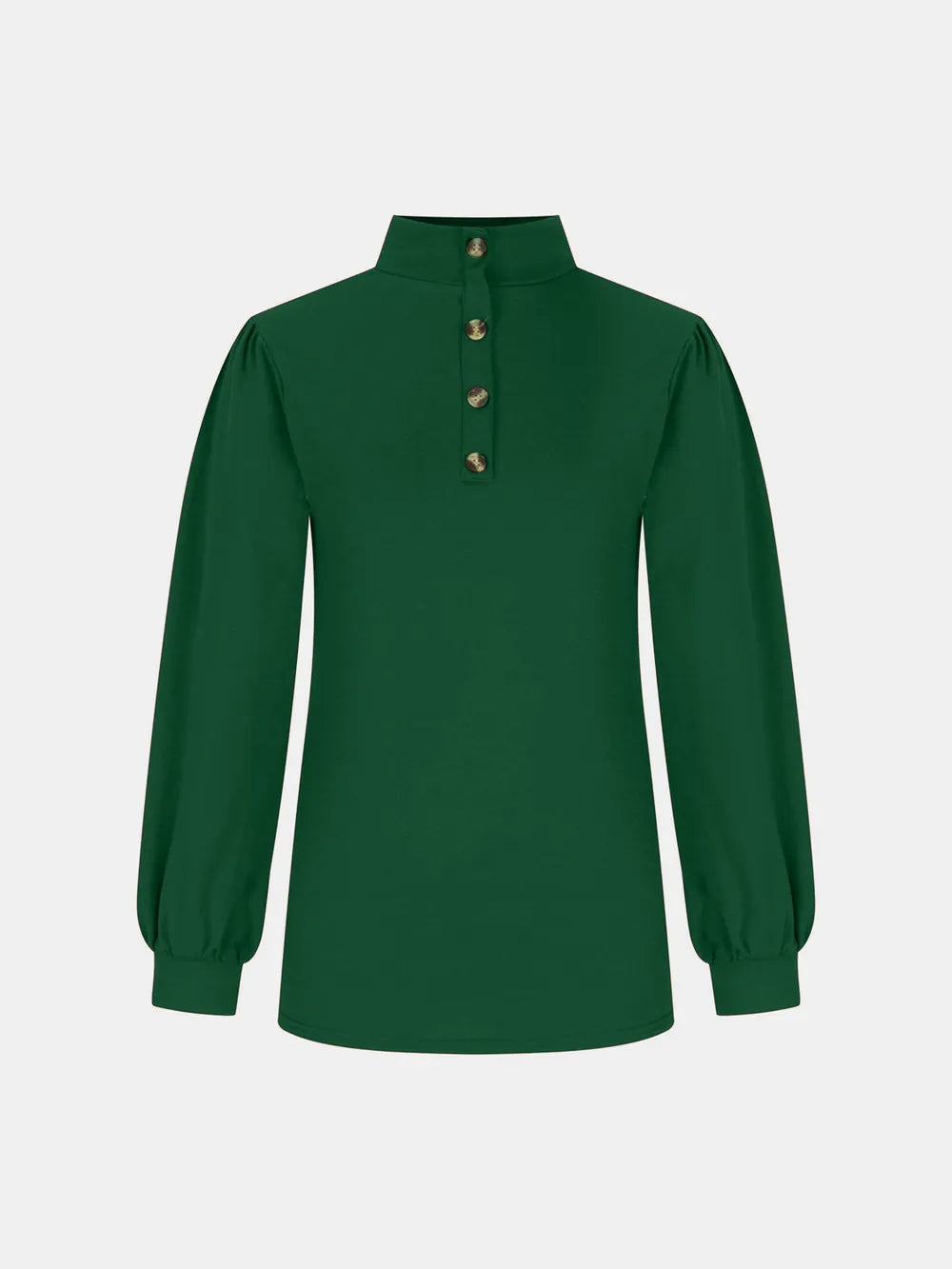 Full Size Mock Neck Long Sleeve T-shirt (15)