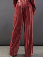 Velvet Lapel Collar Blazer Pants Set (15)