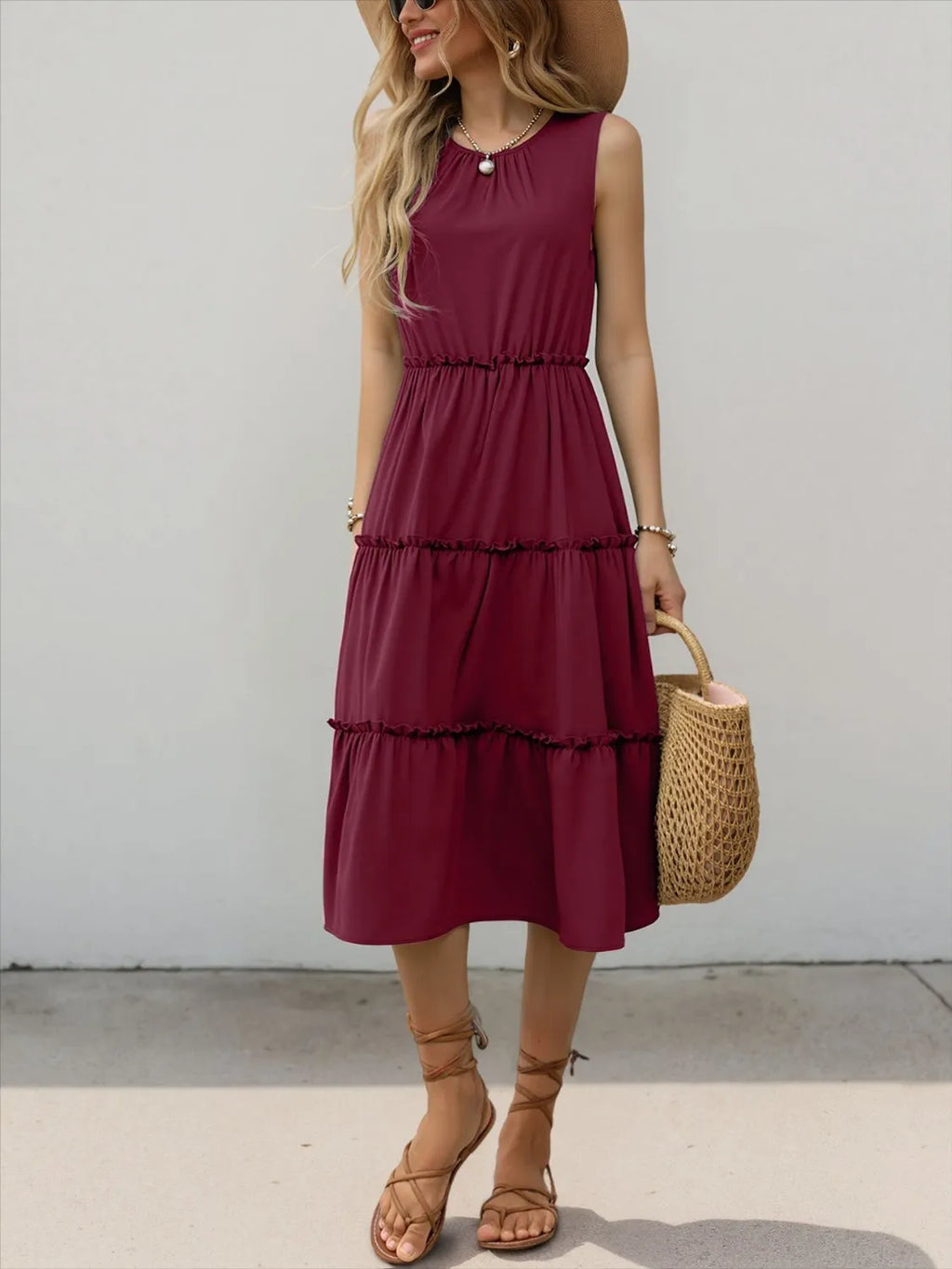 Frill Tiered Midi Dress (21)