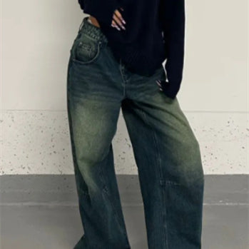 Plus Size Idle Retro Washed Jeans photo 6