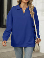 Johnny Collar Drop Shoulder Long Sleeve Sweatshirt (23)