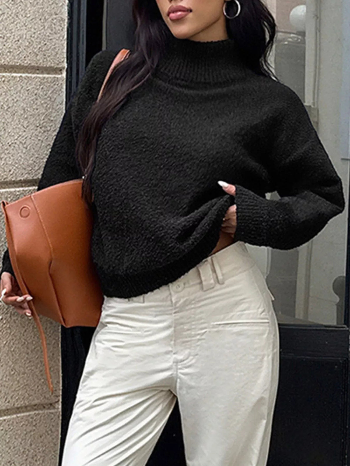 Turtleneck Long Sleeve Sweater (15)