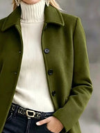 Button Up Collared Neck Coat (4)