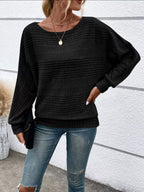 Relaxed Fit Ribbed Knit T-shirt (8)