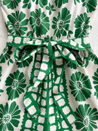 Printed Tube Tie Waist Romper (4)
