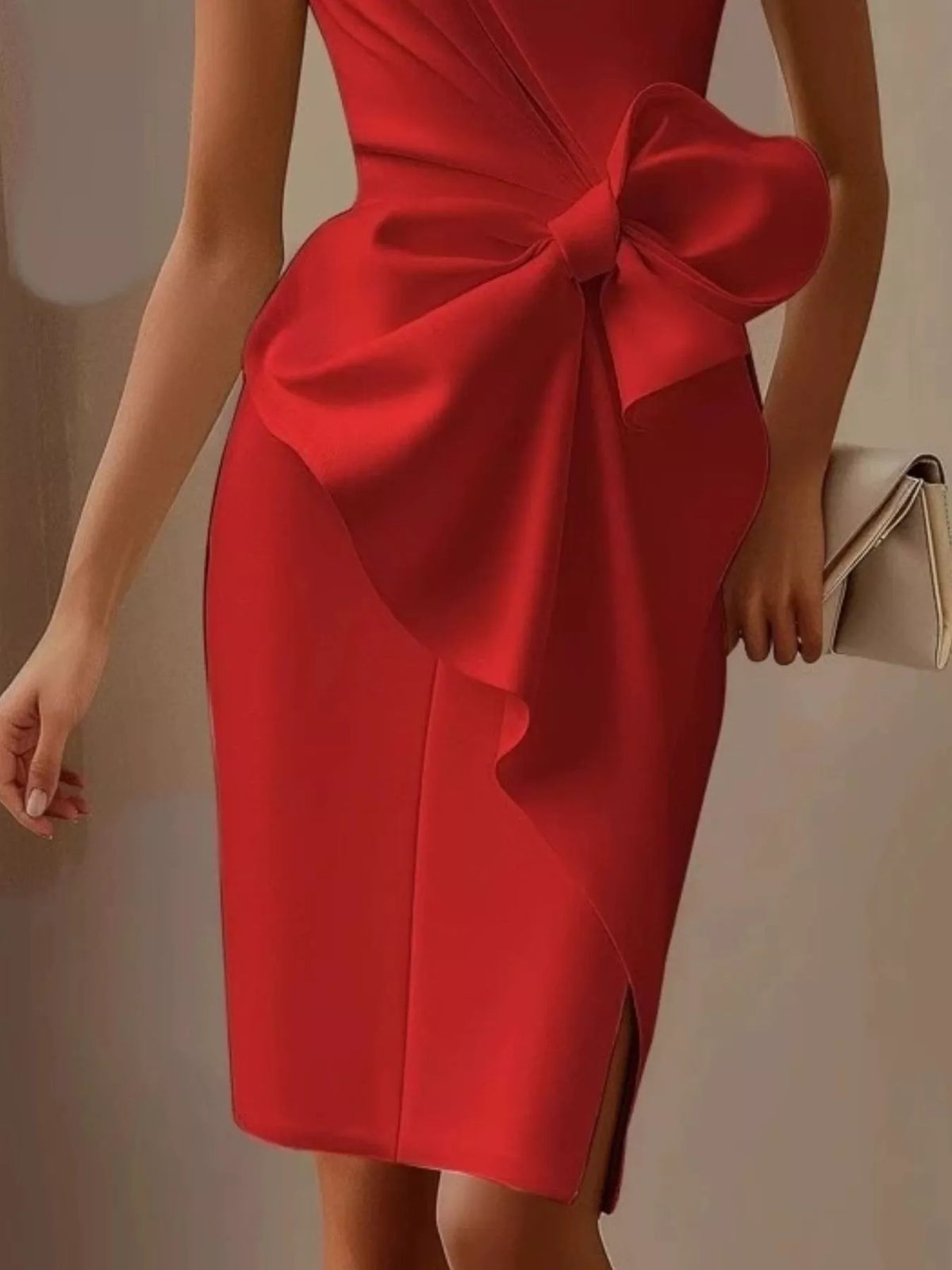 Bow Detail Sleeveless Dress (6)