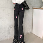 Black Retro Wide Leg Jeans photo 3