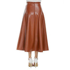 Pu Skirt Long High Waist photo 1