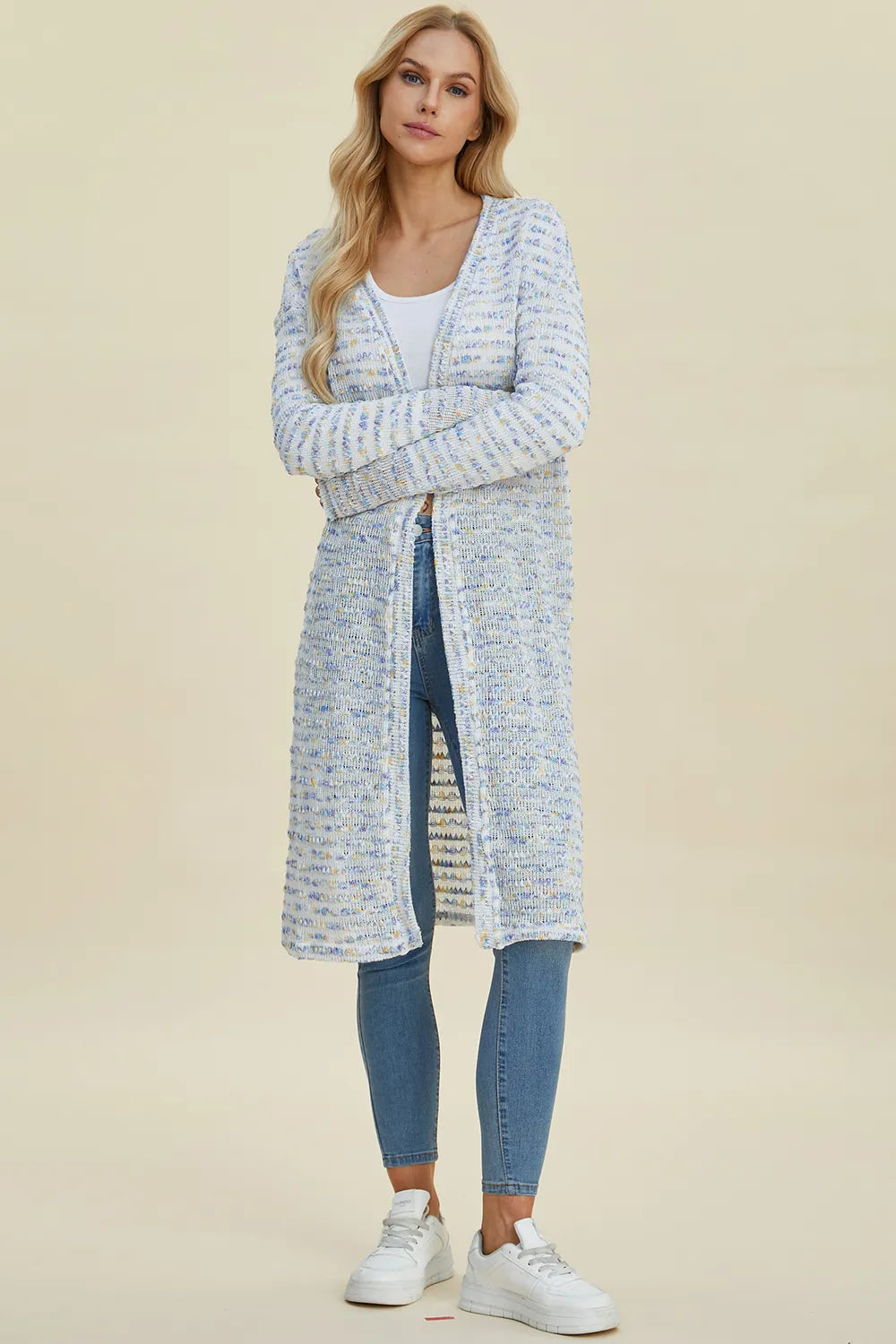 Full Size Open Front Longline Cardigan (6)
