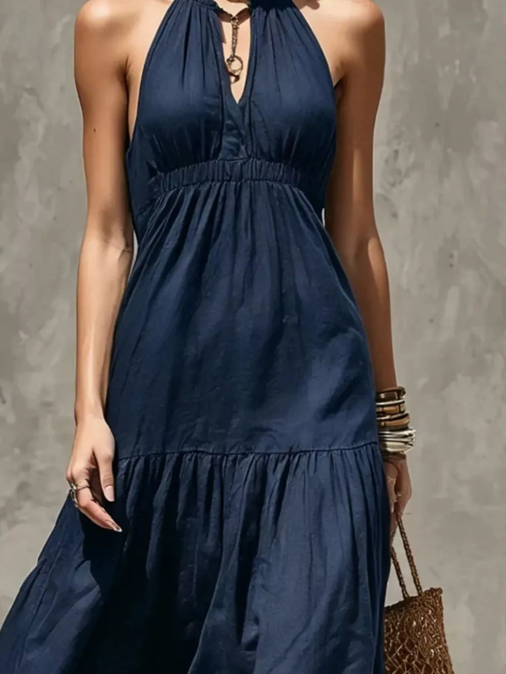 Sleeveless Tiered Maxi Dress (10)