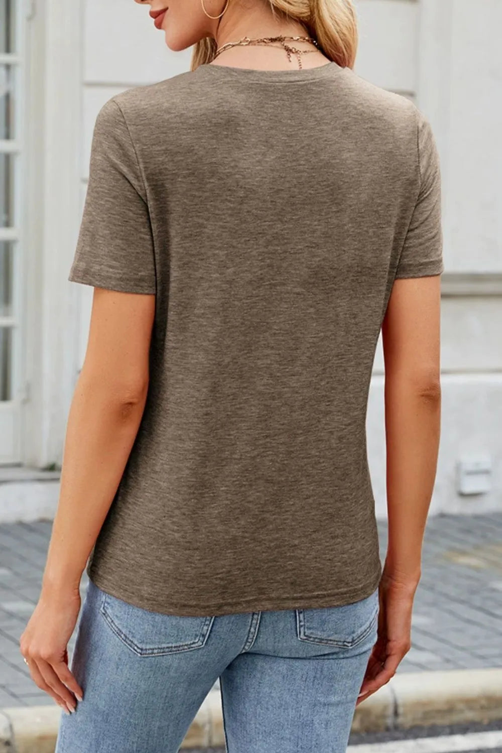 Round Neck Short Sleeve T-shirt (3)