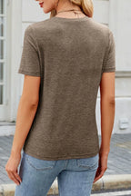 Round Neck Short Sleeve T-shirt (3)