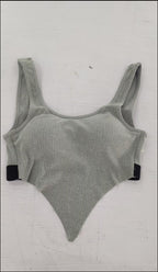 Solid Color Sports Bra variant CJYDYDQY00209-S-Grey|CJYDYDQY00209-L-Grey|CJYDYDQY00209-M-Grey