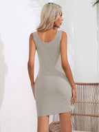 Scoop Neck Sleeveless Bodycon Dress (20)