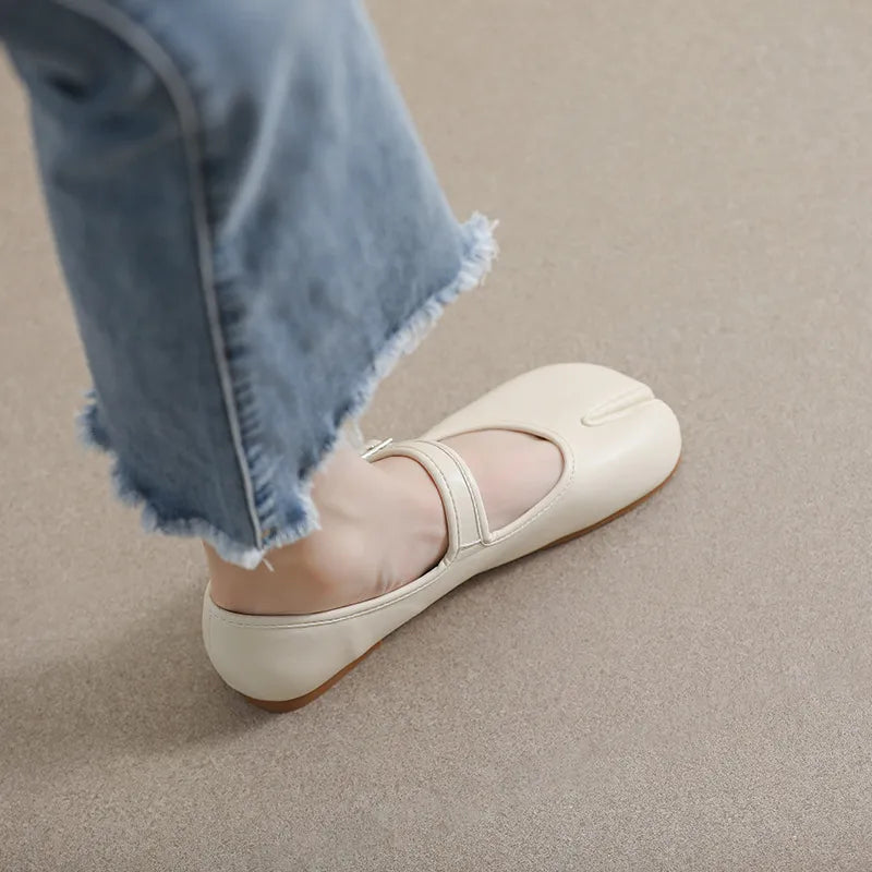 Split-toe Flat Slip-ons (2)