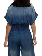 Button Front Wide Leg Denim Jumpsuit (4)