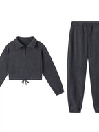 Quarter Zip Sweatshirt Pants Set (16)