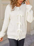 Ribbed Knit Bow-tie Cardigan (17)