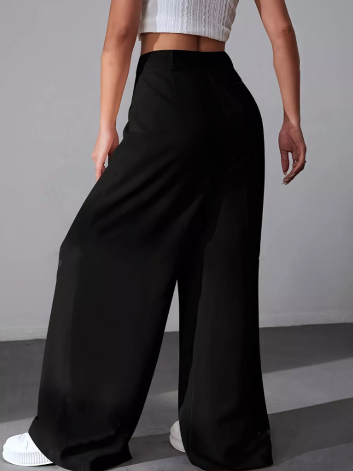 Wide Leg Pleated Pants (5)
