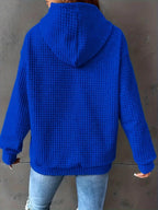 Textured Knit Drawstring Hoodie (17)