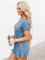 Ruffled Boat Neck Short Sleeve Romper (9)