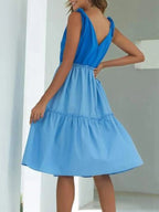 Colorblock Tiered Midi Tank Dress (7)