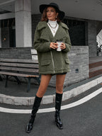 Zip-up Collared Teddy Jacket (9)
