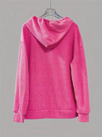 Button-front Drawstring Hoodie (17)