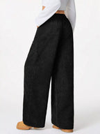 Relaxed Fit Corduroy Pants Drawstring (6)
