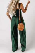 Smocked Square Neck Wide Leg Jumpsuit Pockets (7)
