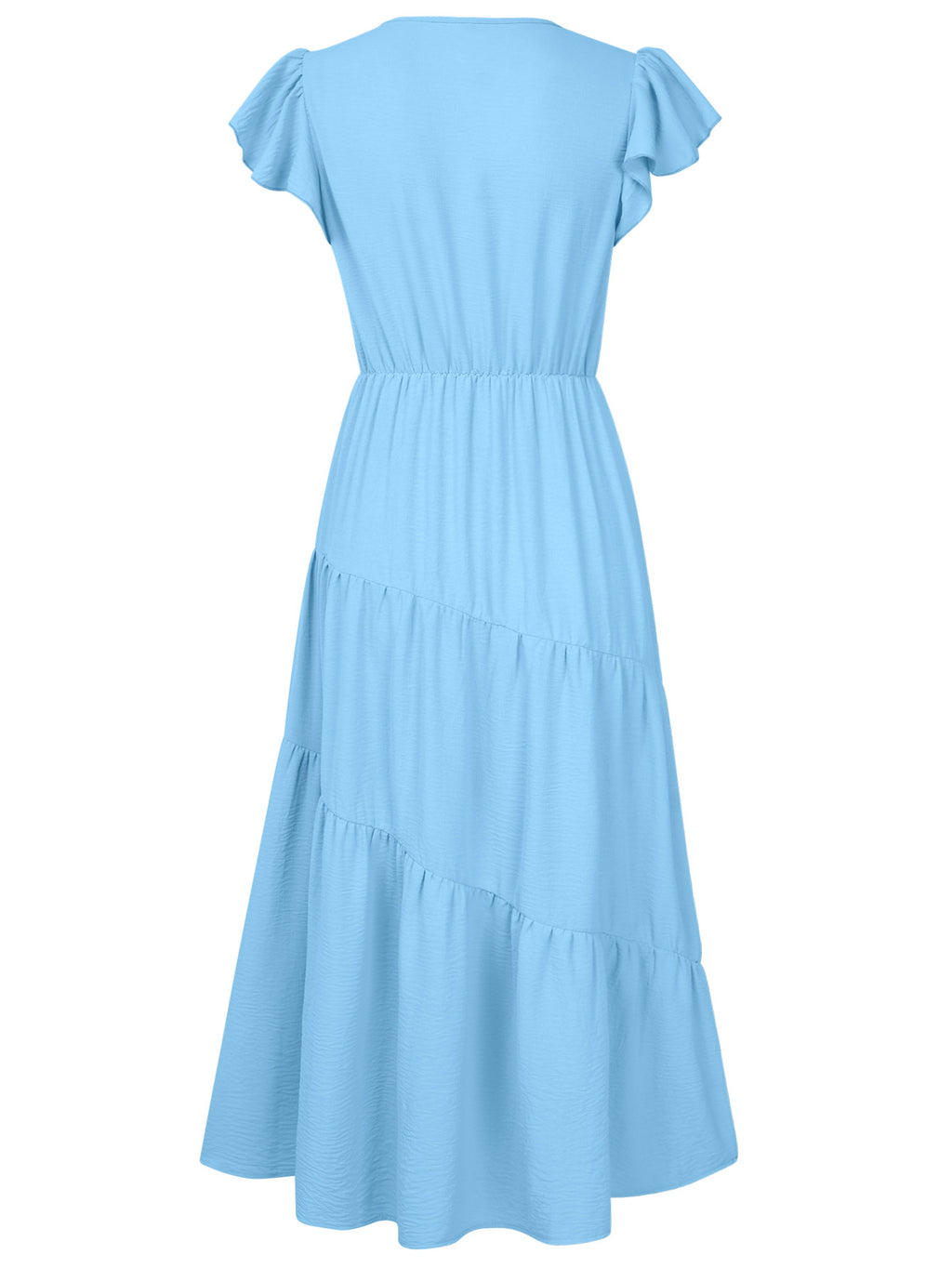 V-neck Ruffle Layered Dress photo 13