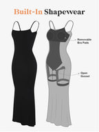 Built-in Shapewear Sleeveless Maxi Dress (5)