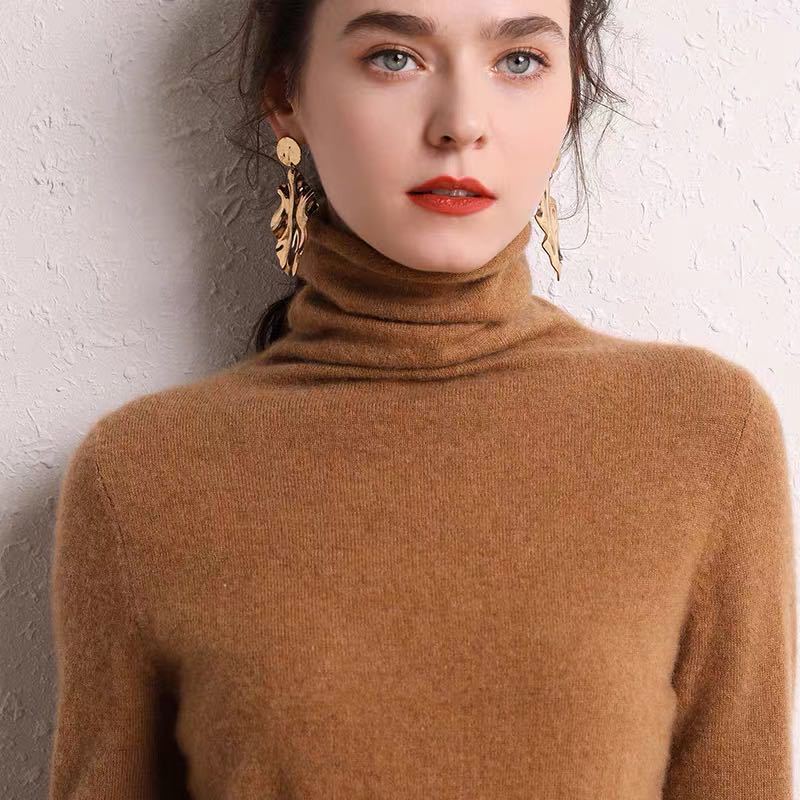 Turtleneck Cashmere Sweater Pure variant CJNSSYMY02261-Light caramel-M|CJNSSYMY02261-Light caramel-XL|CJNSSYMY02261-Light caramel-XXL|CJNSSYMY02261-Light caramel-L