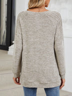 Round Neck Long Sleeve T-shirt (5)