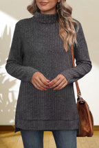Turtleneck High Low Top (22)